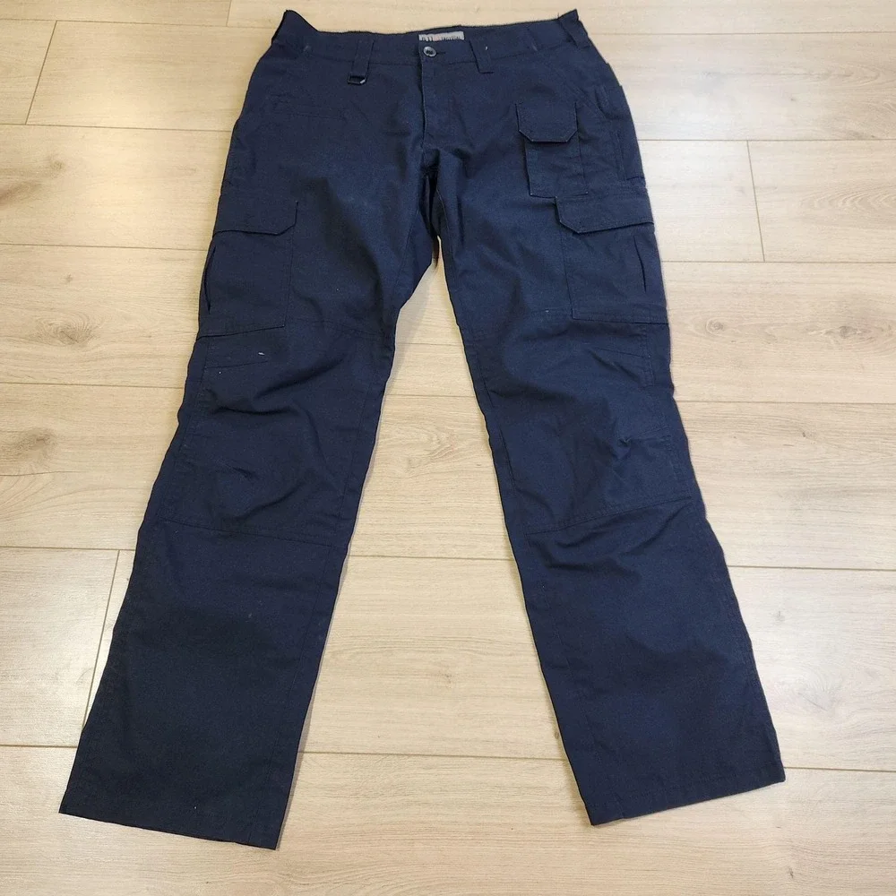 5.11 Tactical ABR Pro Pants Mens 34x32 Blue Cargo Canvas Workwear Hiking Outdoor